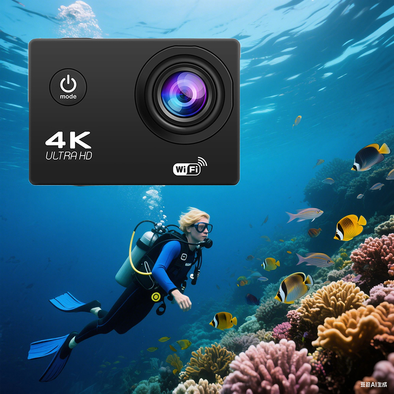 High-definition 4k wifi digital sport camera with 30-meter waterproof video recorder SP01