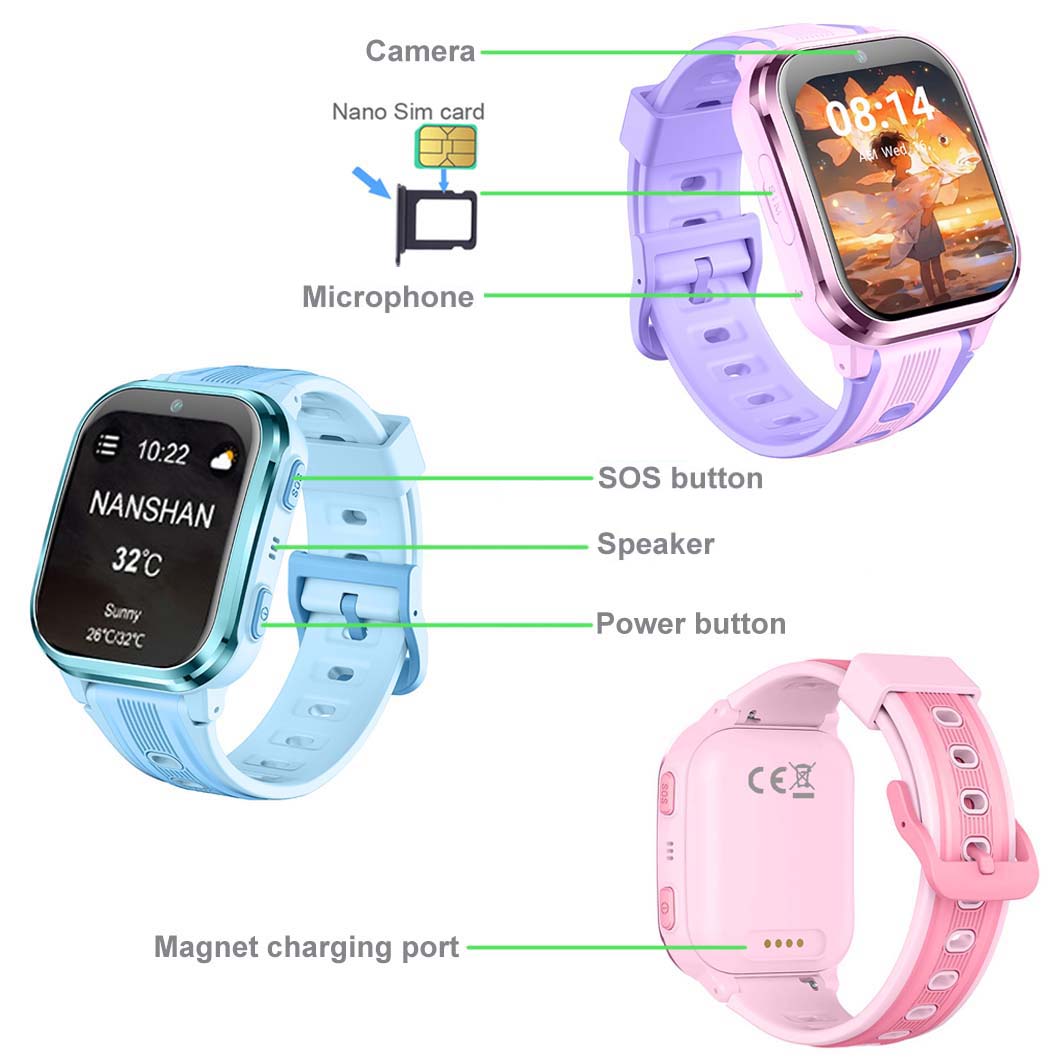 Radian Screen 4G Kids GPS Tracker D40