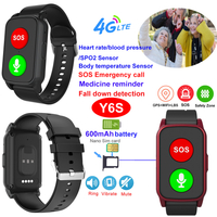 4G IP67 waterproof smart GPS tracker bracelet with fall down detection Y6S