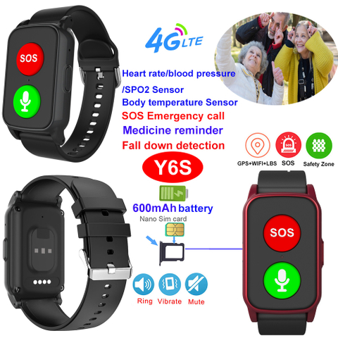 4G IP67 waterproof smart GPS tracker bracelet with fall down detection Y6S