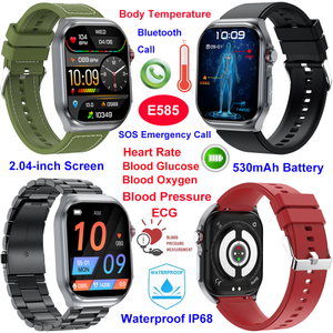 IP68 waterproof senior digital senior healthcare smart bluetooth watch E585