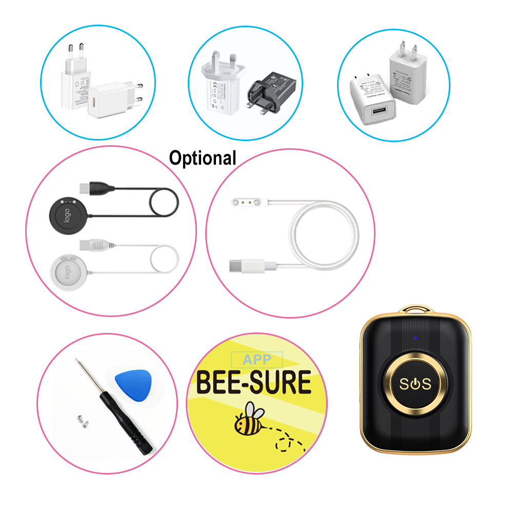 4G IP67 Waterproof Adults GPS Tracking Device for Hajj pilgrims Y41