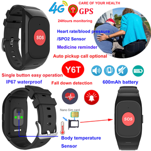 Adults Smart Watch with Fall Detection Health Monitoring for Emergency Call Y6T