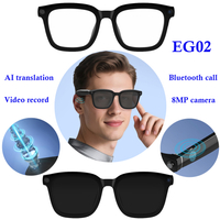 Camera BT AI glasses with AI voice assistant video record EG02
