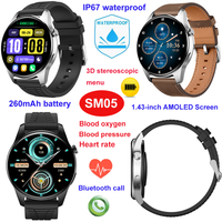 IP67 waterproof smart bluetooth bracelet with HR BP SPO2 SM05