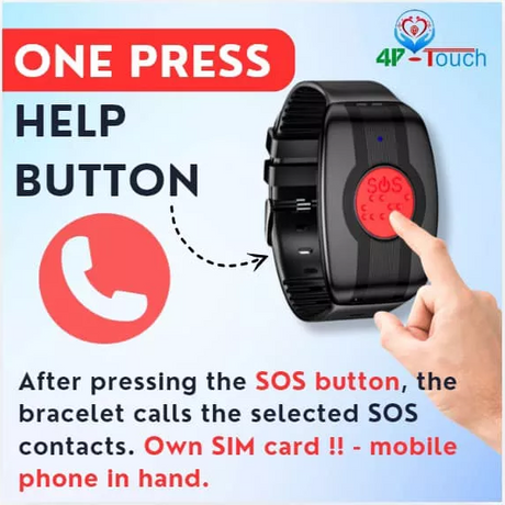 Button Led Tracker Single button GPS tracker easy operation for your family total Safety ...