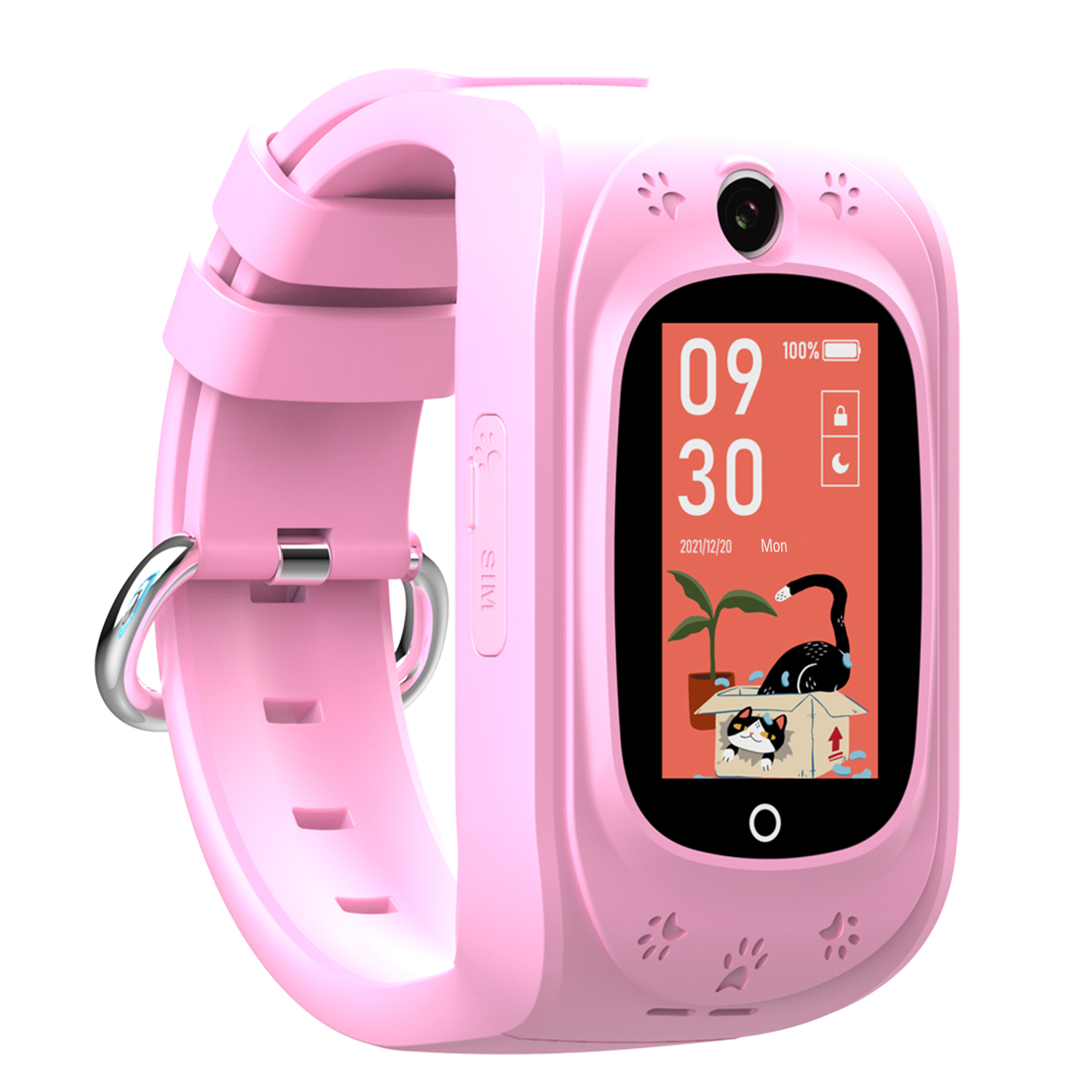 IP67 waterproof LTE kids safety GPS Tracker Watch for students D43