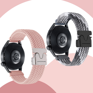 22mm Elastic Breathable Nylon Watch strap with Parachute clasp for GPS Watch Tracker 