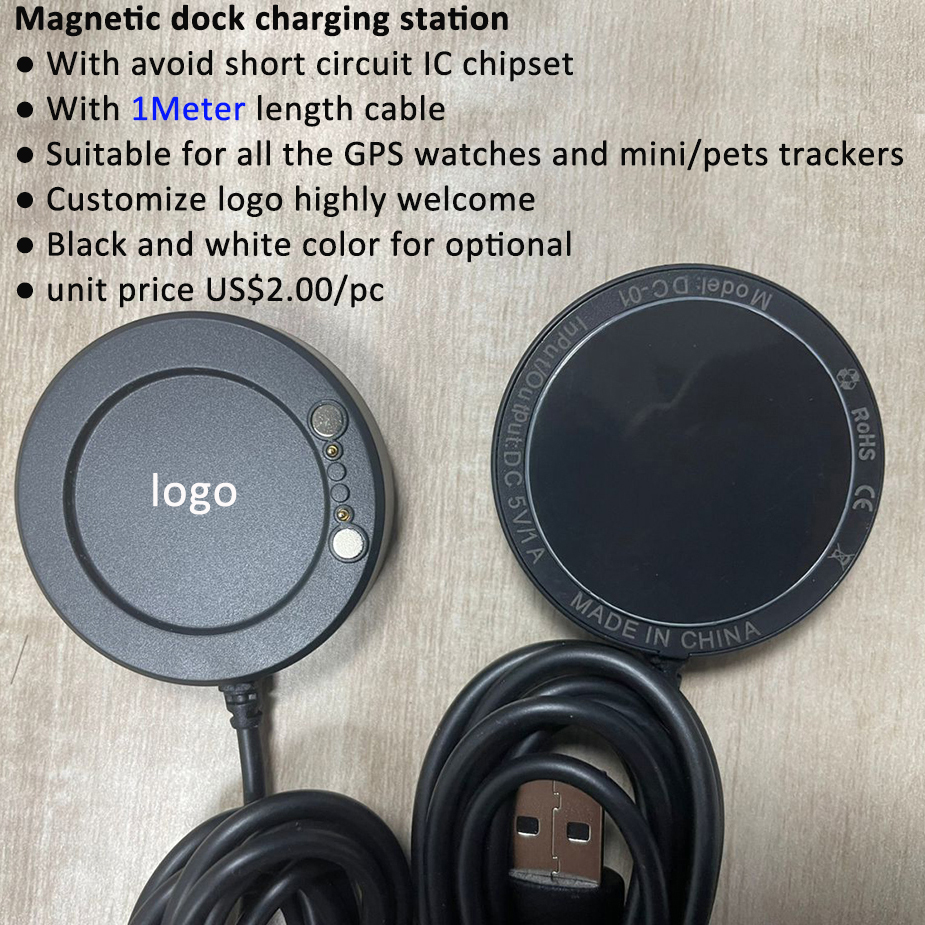 New developed Senior Kids GPS Tracker Watch power dock charger station DC01