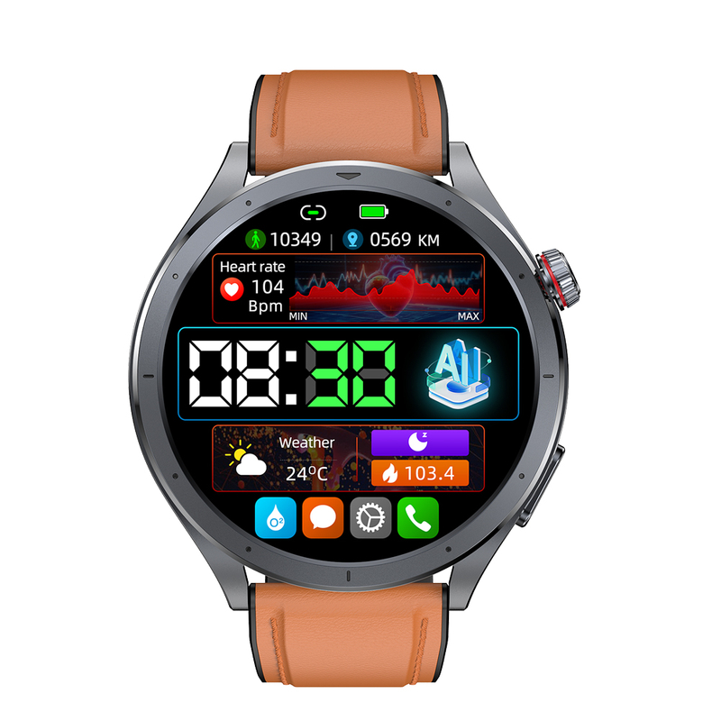 IP68 waterproof electronic bluetooth smart watch for health monitoring E472