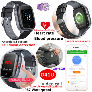 LTE Waterproof Elderly healthcare Fall down Detection GPS Watch Tracker