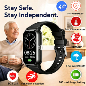 4G GPS tracker with HR BP SP02 monitoring for adults healthcare 