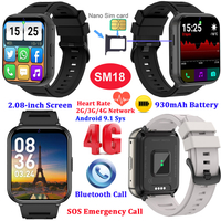  4G Android 9.1 smart bluetooth wristband with SOS emergency call SM18