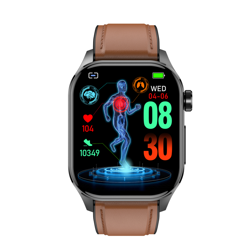 IP68 waterproof elderly smart bluetooth watch with SOS emergency alarm E580