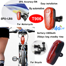 Factory Supply 4G Motorcycle Automotive Tracking Device GPS Tracker T906
