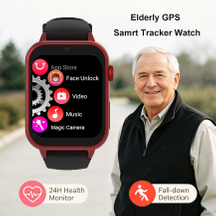 4G IP67 waterproof senior smart tracker watch with social media 