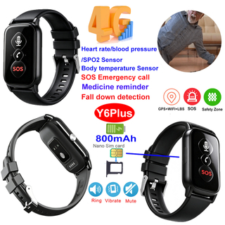 The Trending 4G Standalone Remote Health Tracking Fitness Watch for Seniors Y6Plus
