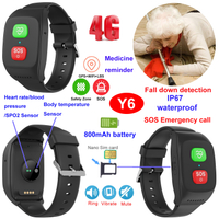 China factory 4G IP67 waterproof safety senior healthcare GPS tracker Y6