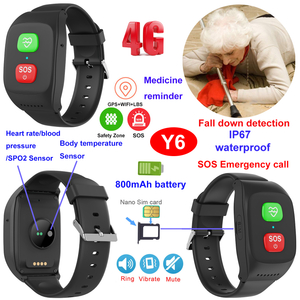 China factory 4G IP67 waterproof safety senior healthcare GPS tracker Y6