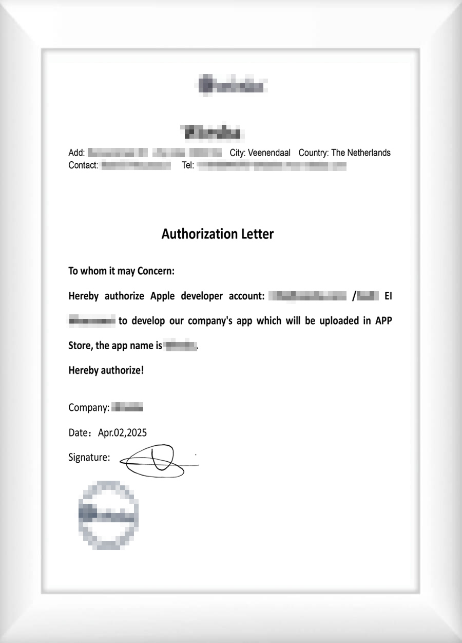 Wiesba Authorization Letter