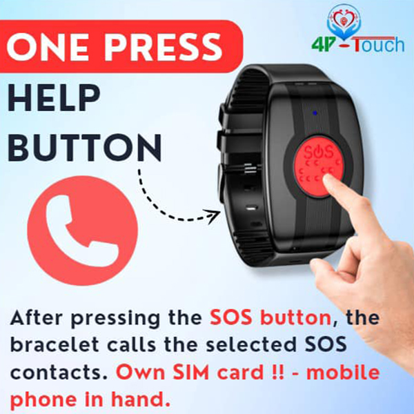 GPS Bracelet with heart rate and SOS