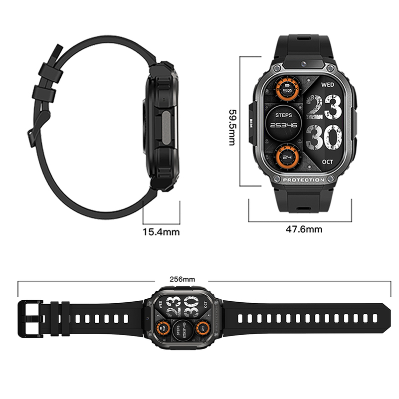 4G China factory IP67 waterproof digital smart phone bluetooth watch D63