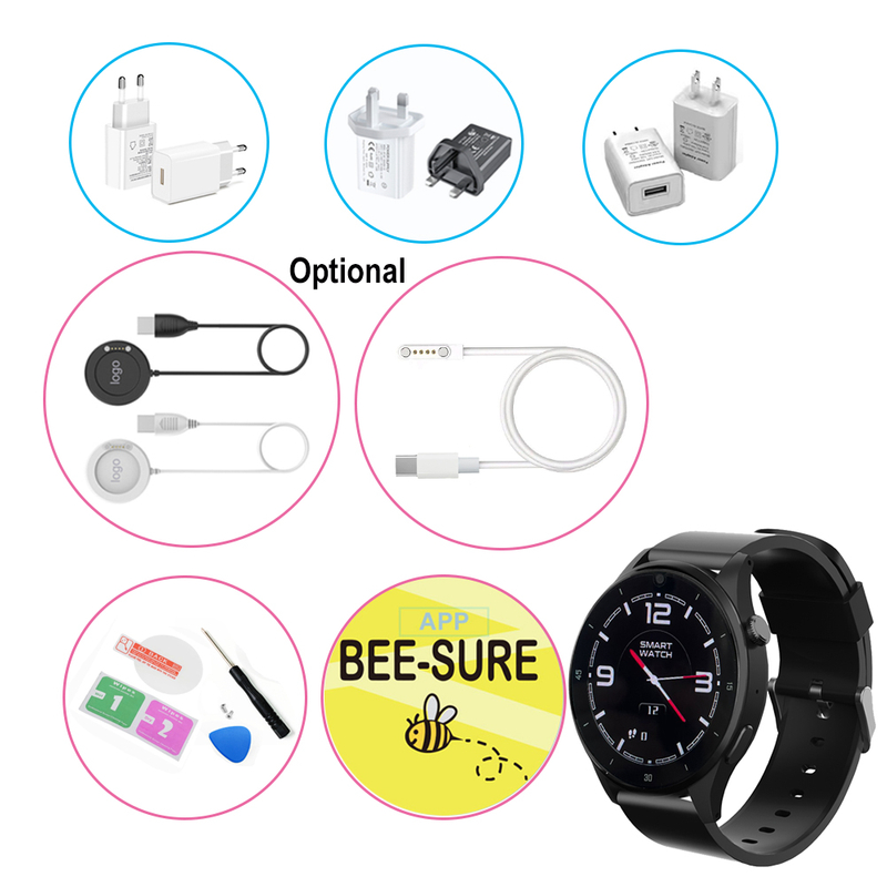 Top version round screen Elderly healthcare GPS Smart Watch D48