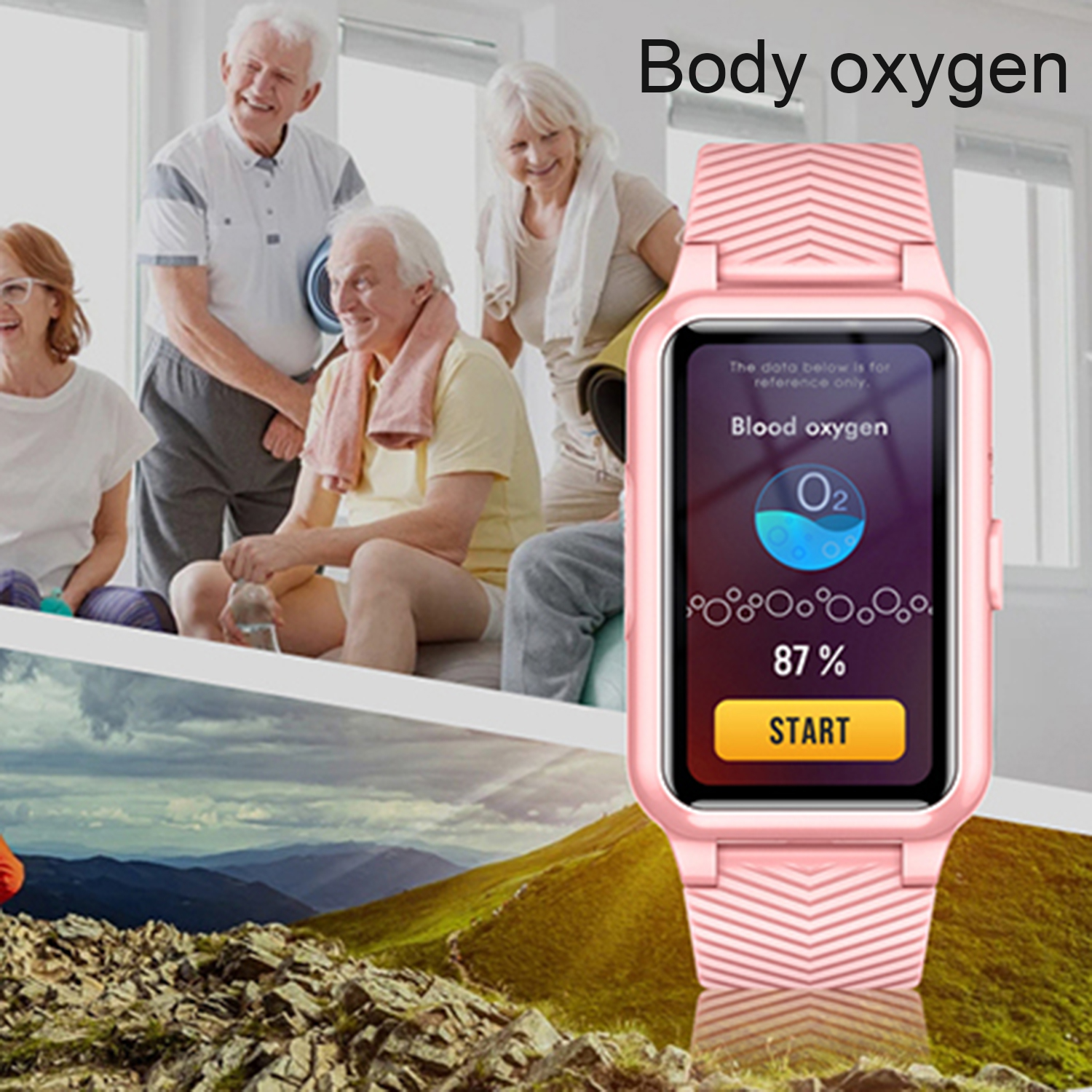 Slim Design 4G Elderly GPS Tracker Watch with Body Temperature Y46