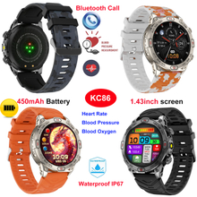 Bluetooth Call Round Screen Outdoor Smart Sport Bracelet with Healthcare Monitoring KC86