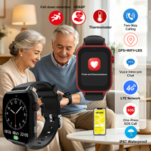 LTE IP67 waterproof Elderly gps tracker watch with medicine reminder 