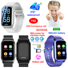 Children 4G slim design GPS Tracker Watch Y42
