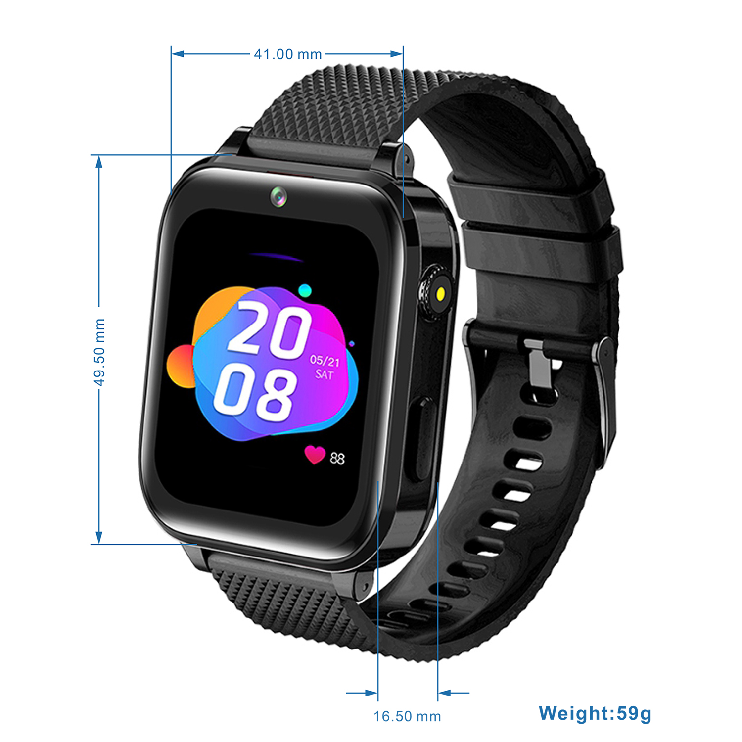 4G new Android 8.1 Waterproof GPS Tracker Watch Y48G