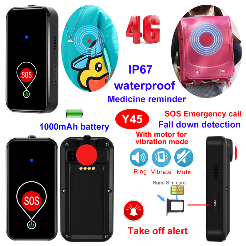 Mini hidden GPS Tracker with take off alert Y45