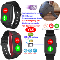  IP67 waterproof 4G GPS bracelet tracker with HR BP SPO2 monitor Y6S