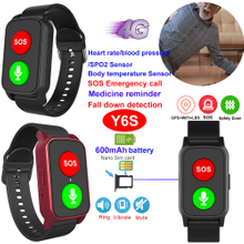 4G GPS adult healthcare bracelet tracker with HR BP SPO2 monitor Y6S