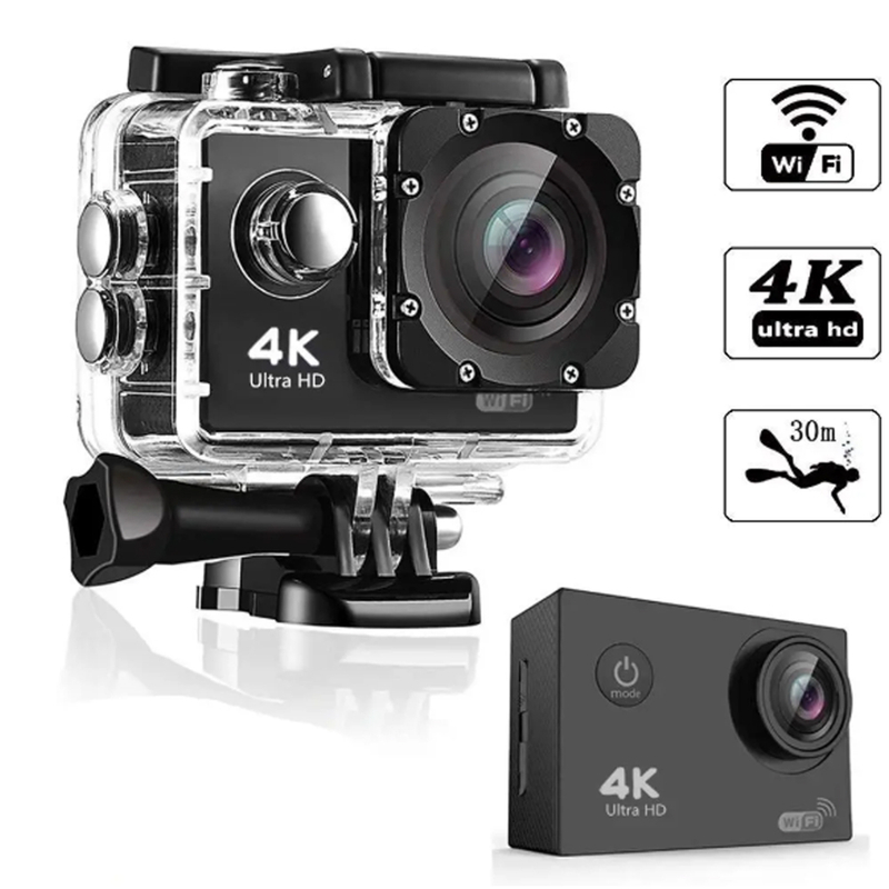 High-definition 4k wifi digital sport camera with 30-meter waterproof video recorder SP01