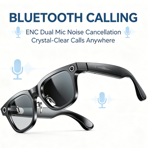 Durable Sweat-resistant Smart Glasses with 20MP Bluetooth Call for Daily Commuting