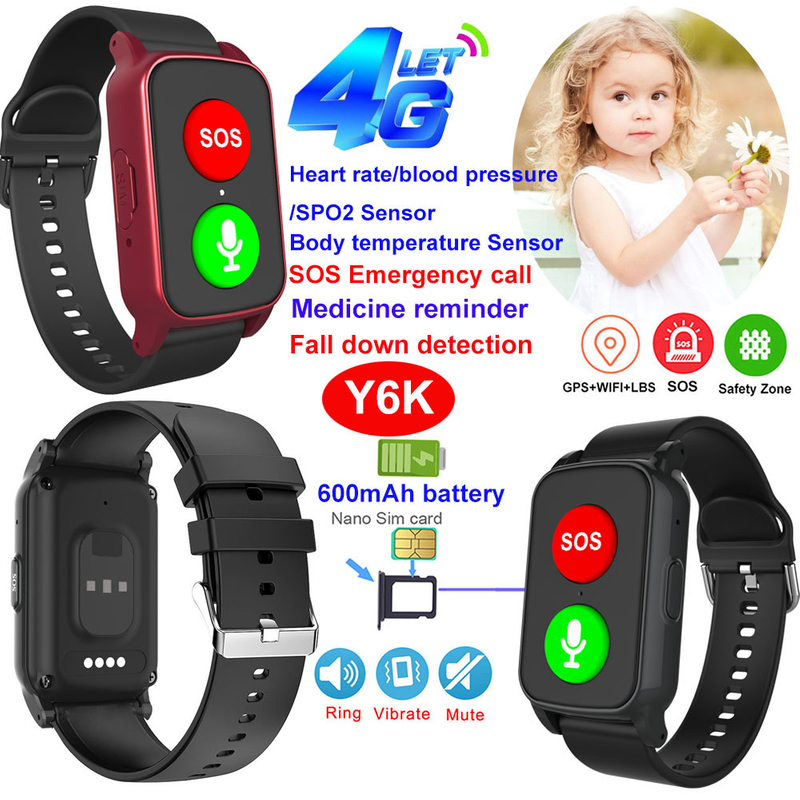 4G IP67 waterproof kids GPS tracker bracelet with SOS emergency call Y6K