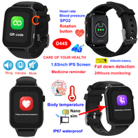 4G IP67 waterproof senior GPS Tracker with Fall Down Detection D44S