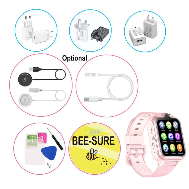 4G IP67 waterproof students kids dual camera gps watch D49S