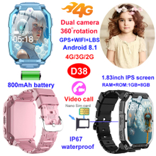 4G IP67 waterproof promotion gift kids smart watch GPS tracker D38