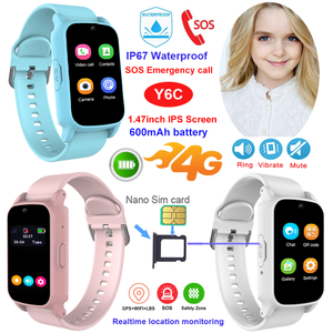 Waterproof GPS watch with Geo-fence alerts SOS call Y6C