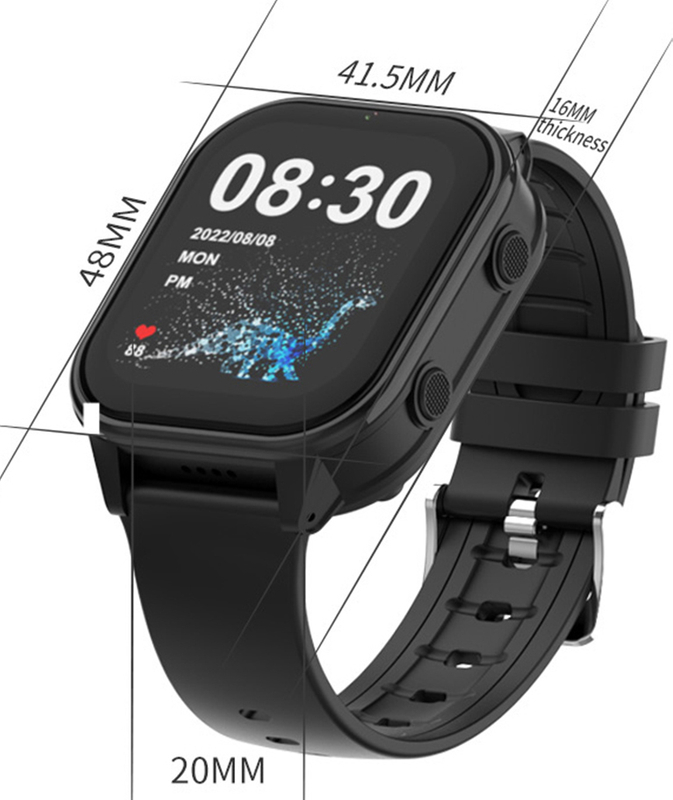 Large screen 4G LTE IP67 Waterproof Students GPS Smart Watch D47