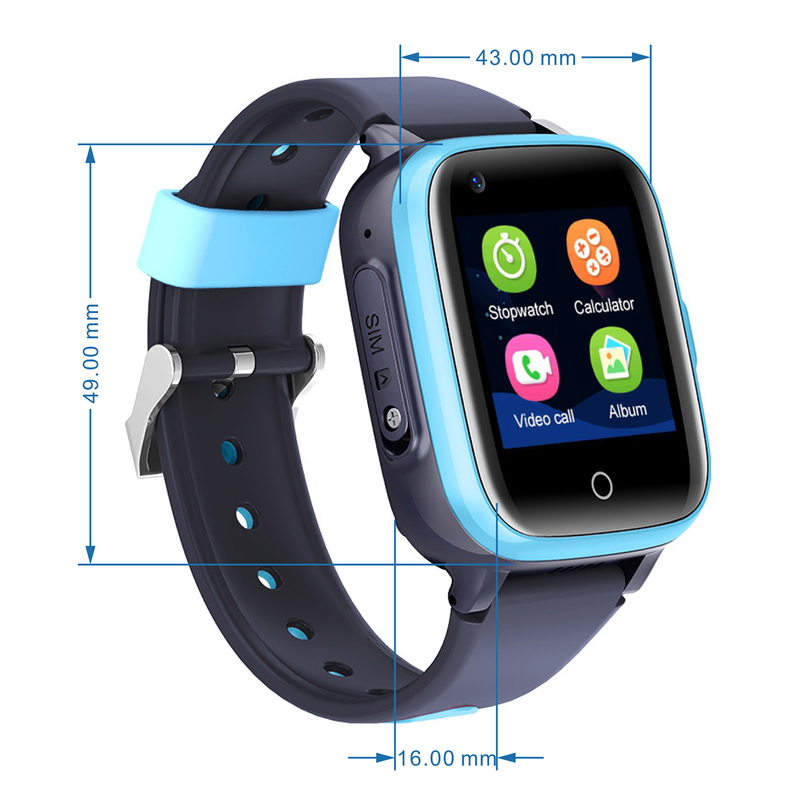 4G Waterproof Kids Children Security GPS Tracker Watch D31C