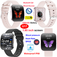 New China factory IP68 waterproof healthcare smart bluetooth bracelet U17