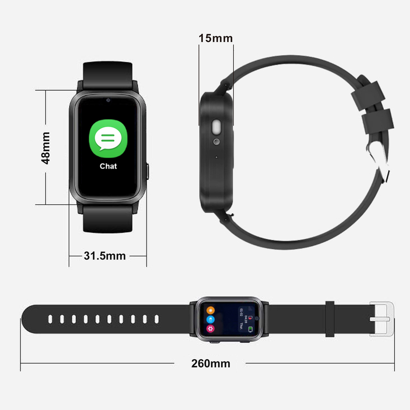 4G slim design Senior GPS Tracker watch with Fall down alert Y42U
