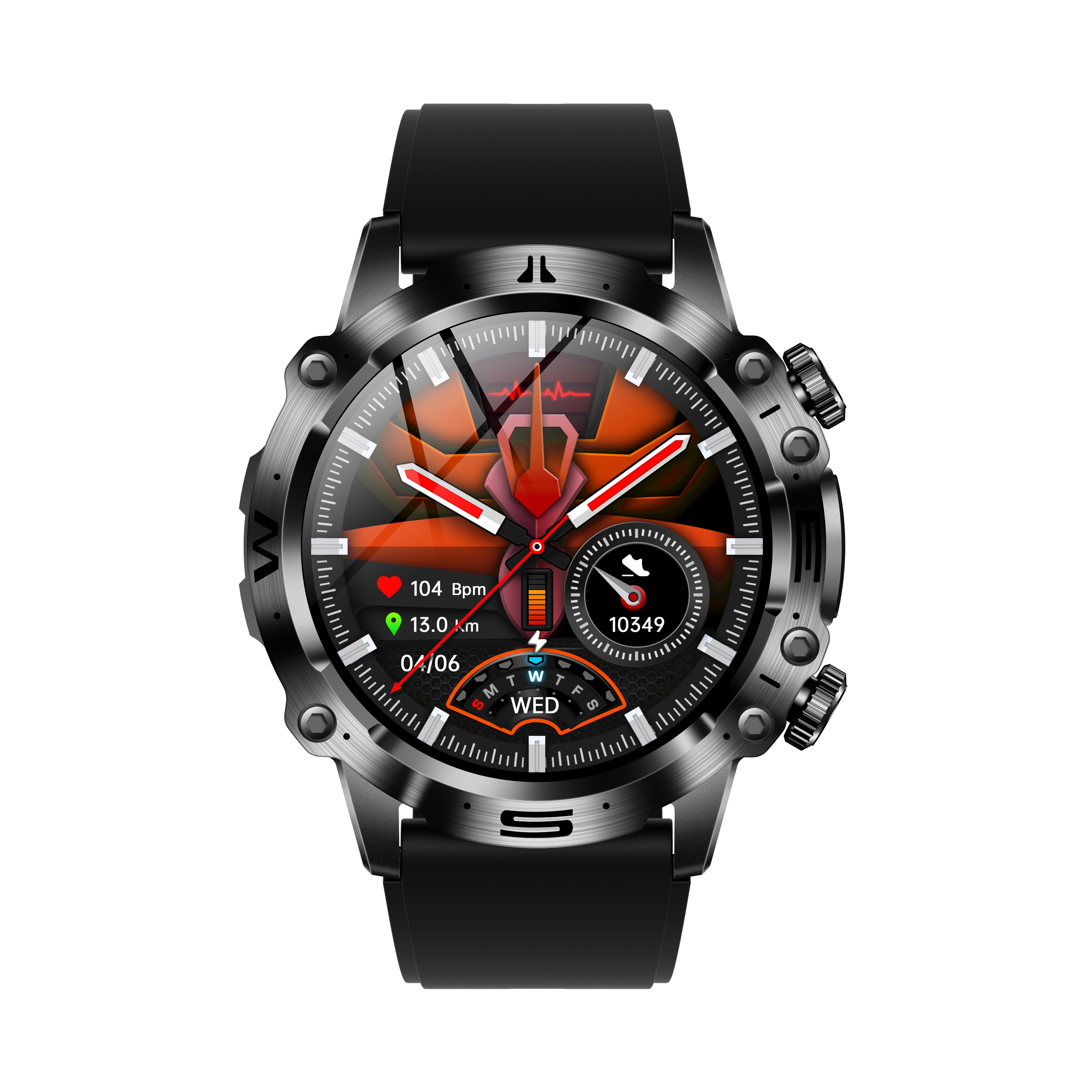 IP68 waterproof smart bluetooth watch with HR BP SPO2 monitor E482