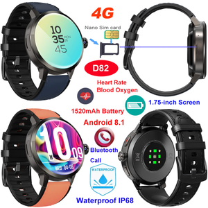 China manufacture 4G IP68 waterproof long battery life smart watch phone D82