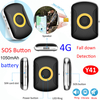 4G IP67 Waterproof Long Battery Life Fall Down Alert GPS Tracking Device with SOS Button for Emergency Help Y41