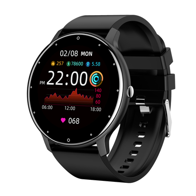 IP67 Ultra-Thin Bt 5.0 Full Touch Precise Heart Rate Bpm Monitoring Smart Sport Watch ZL02
